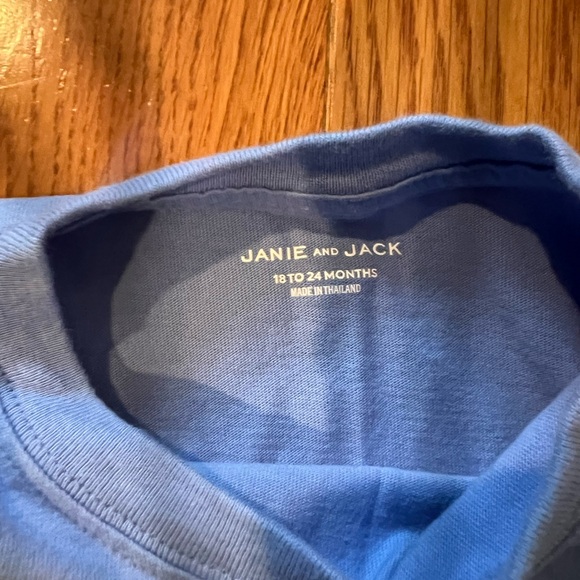 Janie and Jack like new Snoopy Blue Kids Long Sleeve Shirt - Picture 4 of 5